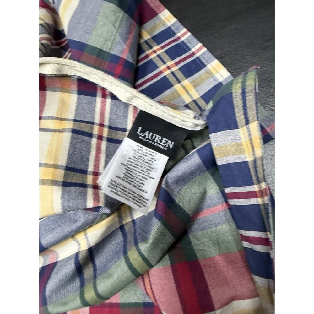 Lauren Ralph Lauren Wilson Plaid King Duvet Cover + 2 King Shams